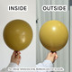 12" Retro Mustard Kalisan Latex Balloons (100)