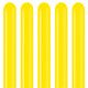 260 Standard Yellow Kalisan Entertainer Balloons (100)