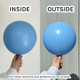 18" Standard Baby Blue Kalisan Latex Balloons (25)