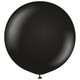 36" Standard Black Kalisan Latex Balloons (2)