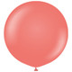 36" Standard Coral Kalisan Latex Balloons (2)