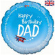 18 inch Happy Birthday Dad Foil Balloon (1)