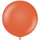 36" Retro Rust Orange Kalisan Latex Balloons (2)