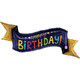 51 inch Navy Birthday Banner Glittergraphic Foil Balloon (1)