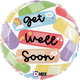 18 inch Get Well Soon Rainbow Plasters Foil Balloon (1)