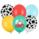 12 inch Farm Assorted Latex Balloons (6)