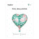 18 inch Floral Heart Foil Balloon (1)