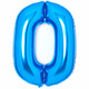 34 inch Amscan Blue Number 0 Foil Balloon (1)