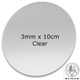 Clear Acrylic Disc - 3mm x 10cm (no holes) (1)