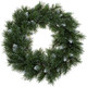 Green Frosted Pine Wreath - 45cm (1)