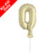 5 inch White Gold Number 0 Balloon Cake Topper (1)