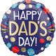 18 inch Happy Dad's Day Spotty Foil Balloon (1)