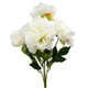 44cm Ivory Peony Bunch - 5 Stems (1)