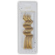 12.5cm Gold Curly Candles (12)