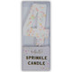 11cm Number 4 Pastel Sprinkles Candle (1)
