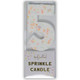 11cm Number 5 Pastel Sprinkles Candle (1)