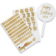 Gold Personalise Your Own Acrylic Cake Topper (1)