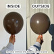 5" Cocoa Tuftex Latex Balloons (50)