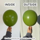 11" Fiona Green Tuftex Latex Balloons (100)