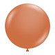 17" Burnt Orange Tuftex Latex Balloons (50)