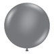 24" Gray Smoke Tuftex Latex Balloons (25)