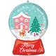 27 inch Christmas Nostalgic Snowglobe Foil Balloon (1)
