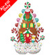 51 inch Gingerbread House AirLoonz Foil Balloon (1)