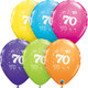 number 7 tropical assortment qualatex balloons