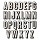 Thinlits Shadowed Upper Case Letters Die Set (26)