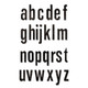 Thinlits Shadowed Lower Case Letters Die Set (26)