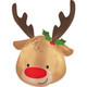 24 inch Festive Reindeer Head Foil Balloon (1)