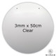 Clear Acrylic Disc - 3mm x 50cm (2 holes) (1)