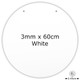 White Acrylic Disc - 3mm x 60cm (2 holes) (1)