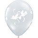 11 inch Clear Love Doves Latex Balloons (25)