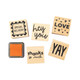 Messages Wooden Stamp Set (6)