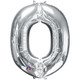 34 inch Silver Letter O Foil Balloon (1)