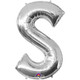 34 inch Silver Letter S Foil Balloon (1)