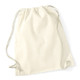 Natural Cotton Drawstring Gym Bag - 46cm x 37cm (1)