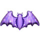 38 inch Purple Bat Foil Balloon (1)