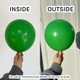 5" Green Tuftex Latex Balloons (50)