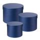 Navy Hat Boxes (3)