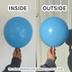 11" Baby Blue Tuftex Latex Balloons (100)