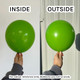11" Lime Green Tuftex Latex Balloons (100)