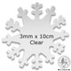 Clear Acrylic Snowflake - 3mm x 10cm (1 hole) (1)