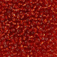 3mm Metallic Red Seed Beads - 25g (1)