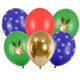 12 inch Merry Christmas Assorted Latex Balloons (6)