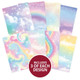 A4 Rainbow Skies Patterned Cardstock Sheets (24)