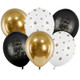 12 inch Happy New Year Assorted Latex Balloons (6)