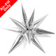 37" Silver Starburst Foil Balloon (1)