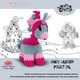 Knitty Critters Candy Unicorn Mini Crochet Kit (1)